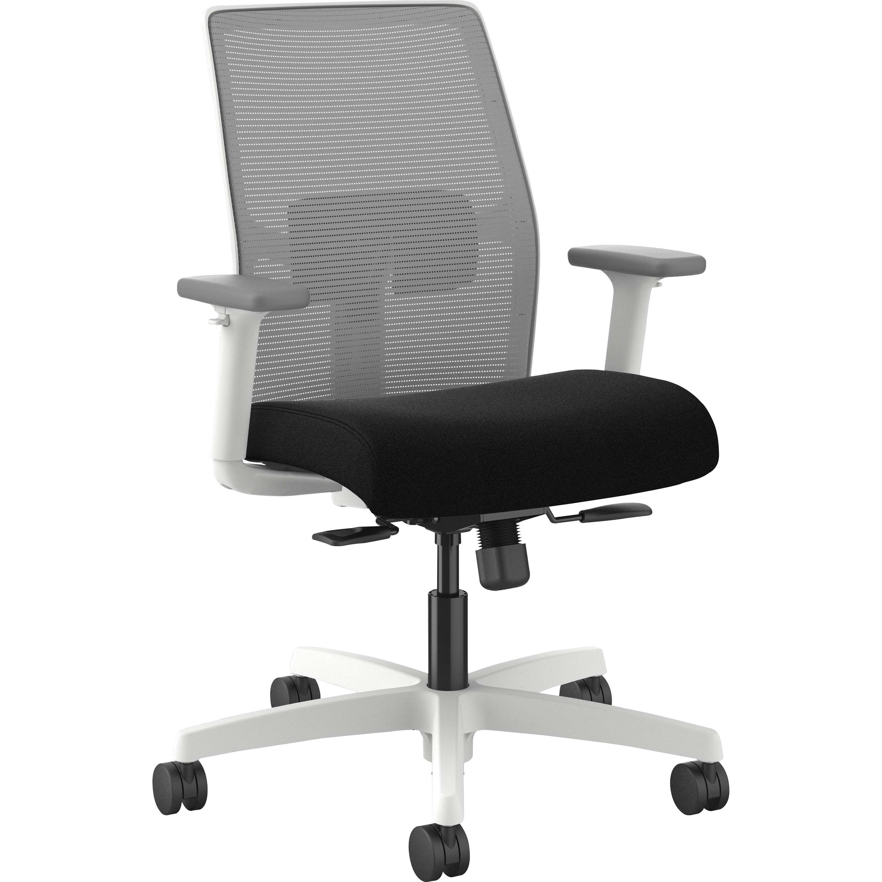 hon-ignition-low-back-task-chair-black-seat-fog-mesh-back-designer-white-frame-low-back-1-each_honi2y1ahfc10dw - 1
