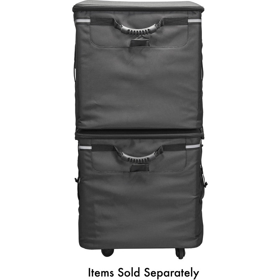 Solo PRO TRANSPORTER 128 Roller Travel/Luggage Bottom Case- Box 1 of 2 - Black - 20.5" x 26" x 18.75" - Bump Resistant - Black Luggage - 128L Volume Capacity - 1 Pack