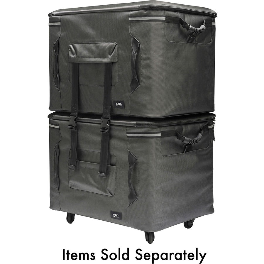 Solo PRO TRANSPORTER 128 Roller Travel/Luggage Bottom Case- Box 1 of 2 - Black - 20.5" x 26" x 18.75" - Bump Resistant - Black Luggage - 128L Volume Capacity - 1 Pack