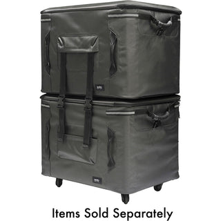 Solo PRO TRANSPORTER 128 Roller Travel/Luggage Bottom Case- Box 1 of 2 - Black - 20.5" x 26" x 18.75" - Bump Resistant - Black Luggage - 128L Volume Capacity - 1 Pack