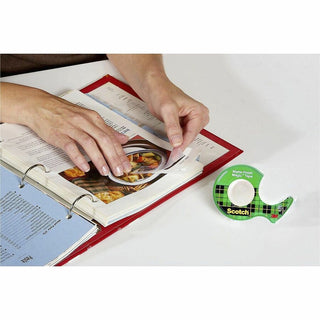 Scotch Magic Matte Finish Tape - 25 ft Length x 0.75" Width - 1" Core - Adhesive Backing - Dispenser Included - Handheld Dispenser - 12 / Box - Clear