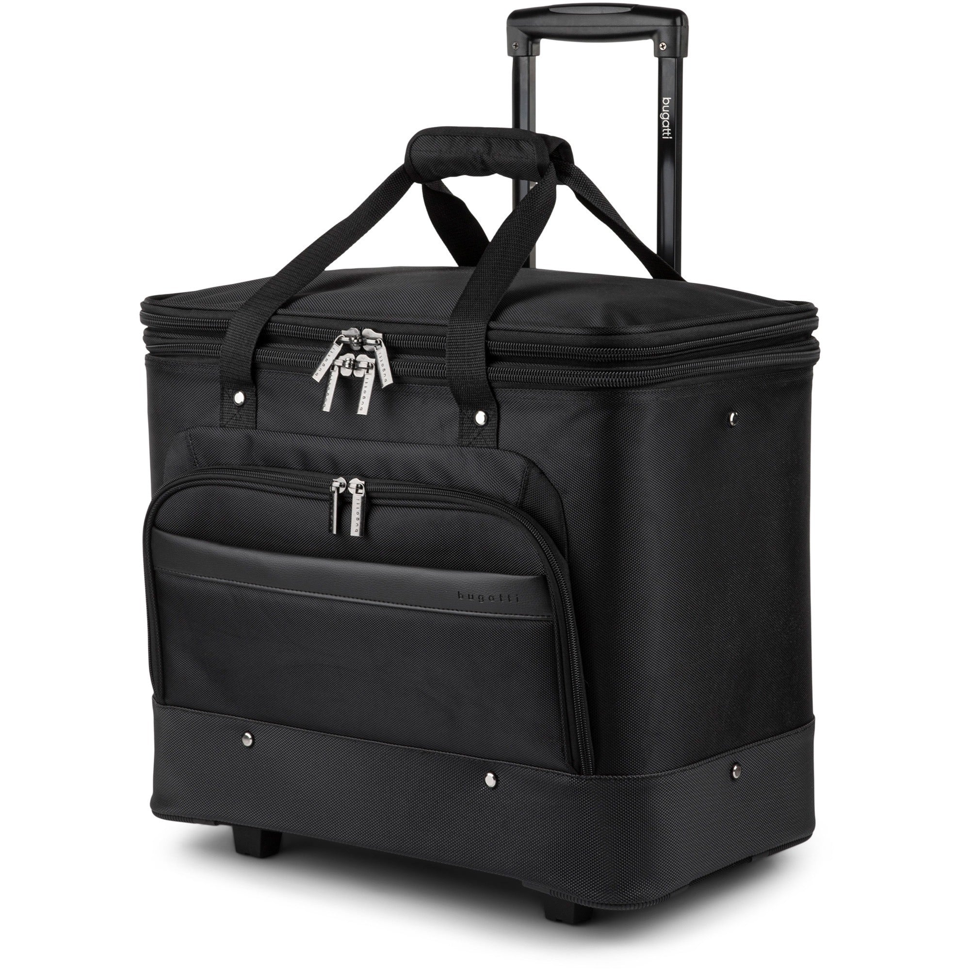 bugatti-travel-luggage-case-for-173-notebook-black-polyester-body-telescoping-handle-handle-173-height-x-183-width-x-11-depth-1-each_bugbzcw1645bk - 1