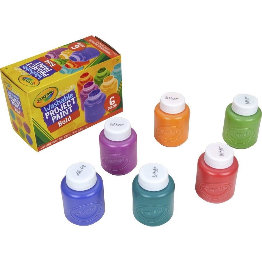 crayola-washable-project-paint-6-pack-yellow-green-yellow-orange-red-orange-fuchsia-blue-violet-teal_cyo542403 - 5