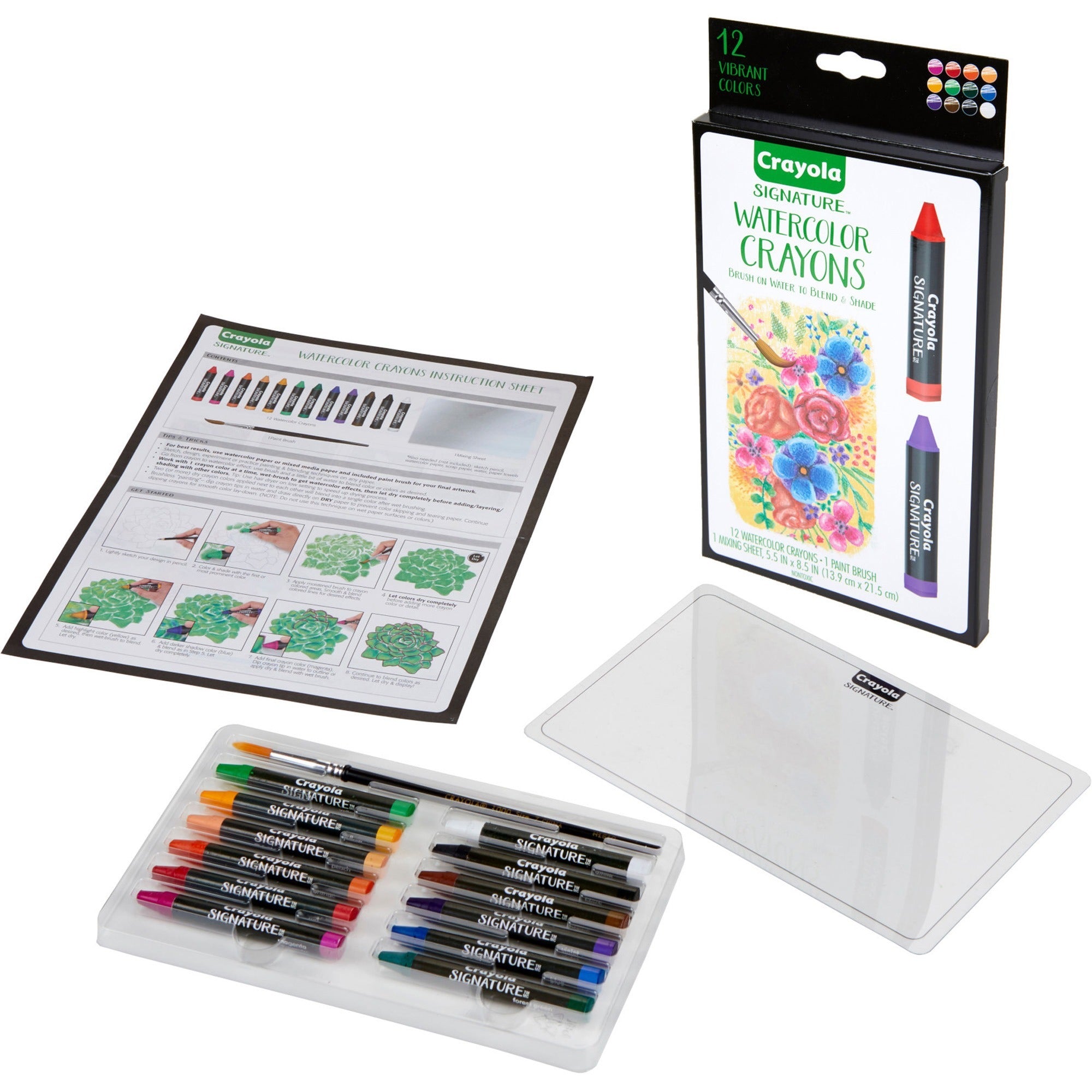 crayola-signature-premium-watercolor-crayons-assorted_cyo533500 - 1