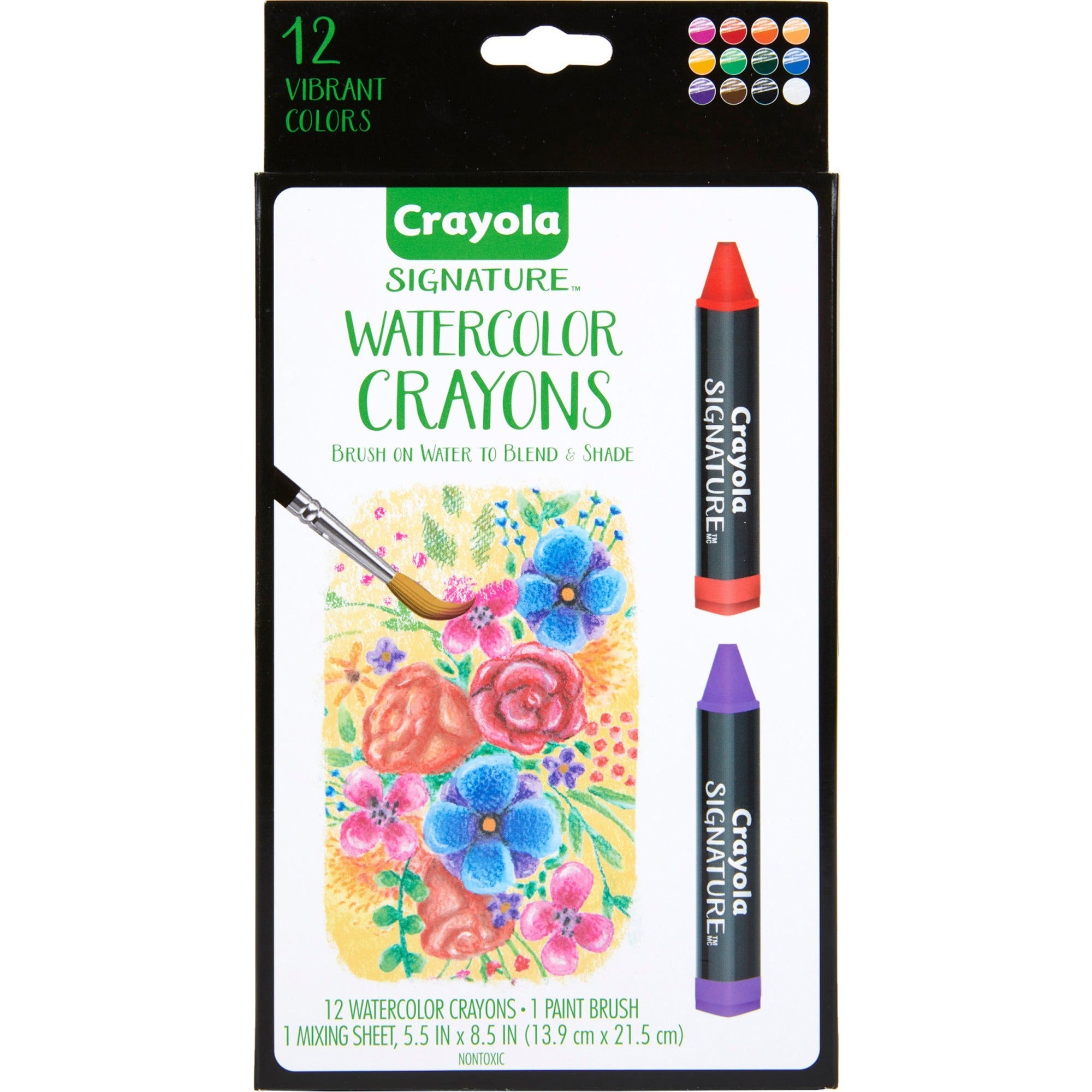 crayola-signature-premium-watercolor-crayons-assorted_cyo533500 - 2