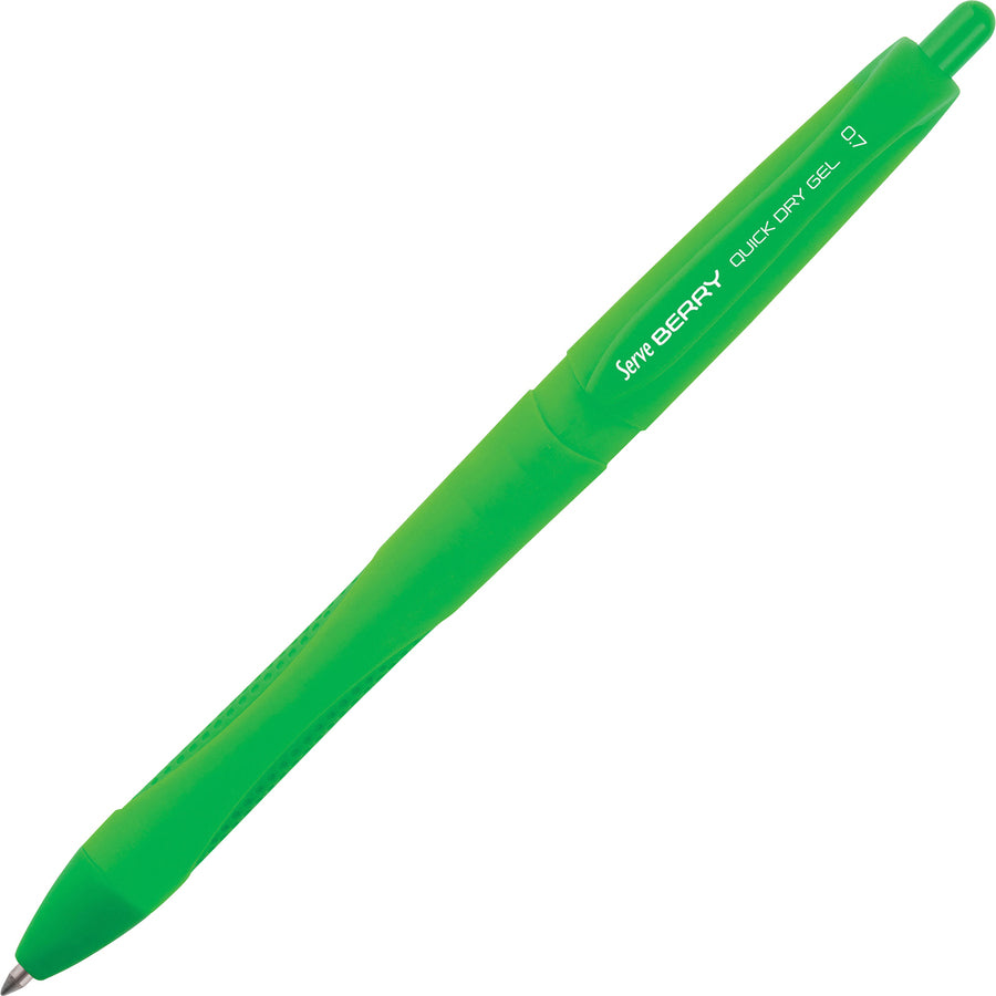 so-mine-serve-berry-quick-dry-retract-gel-ink-pen-medium-pen-point-07-mm-pen-point-size-retractable-orange-red-pink-turquoise-lilac-light-green-gel-based-ink-orange-red-pink-turquoise-lilac-light-green-barrel_srvbrgel07b6krb - 6
