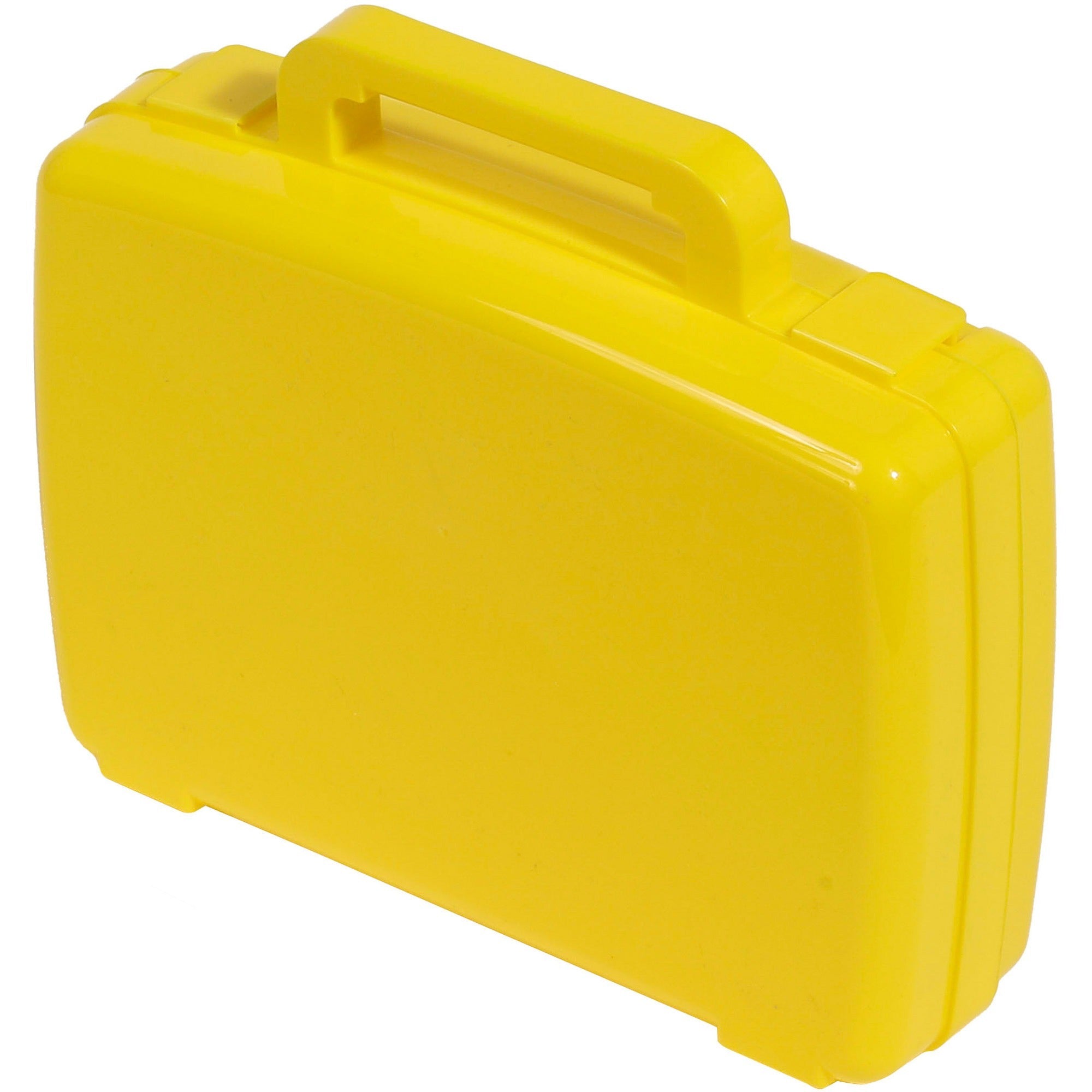 deflecto-antimicrobial-storage-case-yellow-external-dimensions-86-width-x-102-depth-x-27-height-snap-tight-closure-plastic-yellow-for-photo-art-craft-supplies_def39506yel - 2