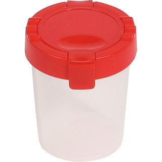 Antimicrobial No Spill Paint Cup, 3.46 w x 3.93 h, Red