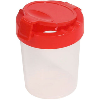 Antimicrobial No Spill Paint Cup, 3.46 w x 3.93 h, Red