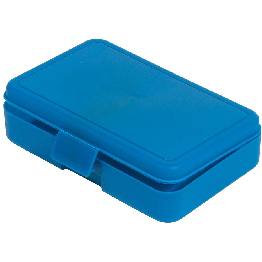 deflecto-antimicrobial-pencil-box-blue-external-dimensions-54-width-x-8-depth-x-2-height-snap-closure-plastic-blue-for-pencil-marker-supplies_def39504blu - 5
