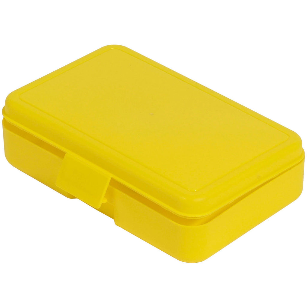 deflecto-antimicrobial-pencil-box-yellow-external-dimensions-54-width-x-8-depth-x-2-height-snap-closure-plastic-yellow-for-pencil-marker-supplies_def39504yel - 2