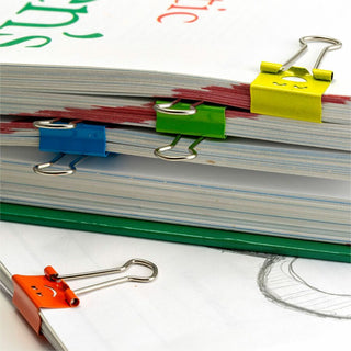 officemate-smiling-faces-binder-clips-small-29-length-x-08-width-038-size-capacity-foldable-removable-handle-42-bag-green-red-white-yellow_oic31090 - 5