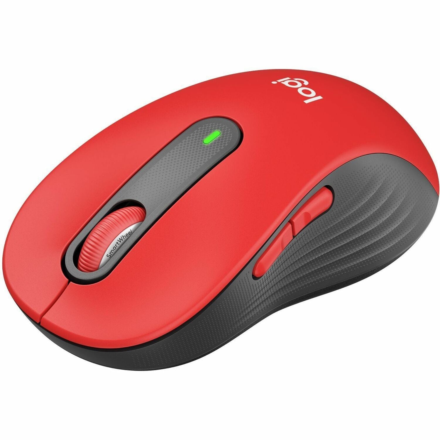 Signature M650 Wireless Mouse, Large, 2.4 GHz Frequency, 33 ft Wireless Range, Right Hand Use, Red