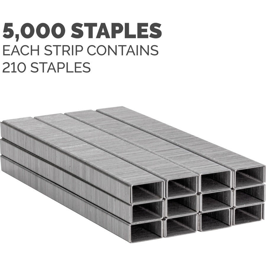 Fellowes " Full Strip of Staples 5000pk - 1/4" - for Paper - Silver1 Each