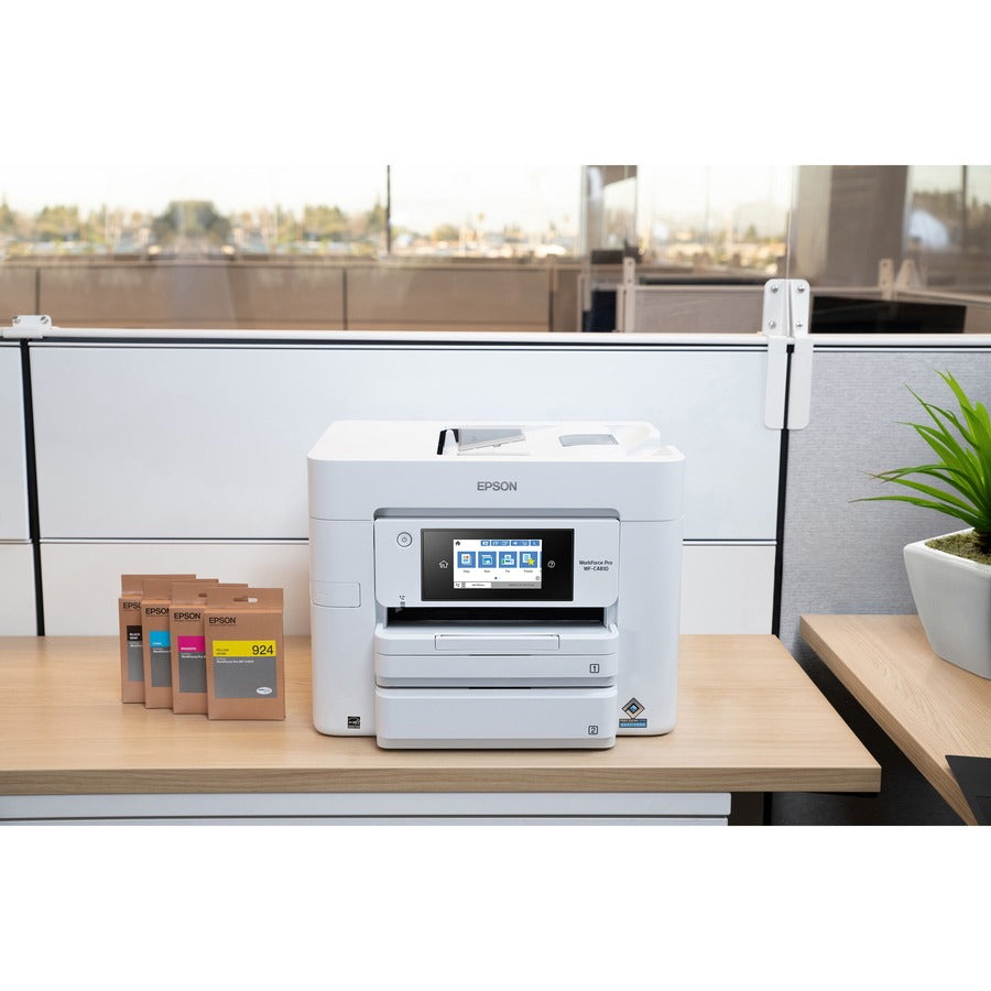 WorkForce Pro WF-C4810 Color Multifunction Printer, Copy/Fax/Print/Scan