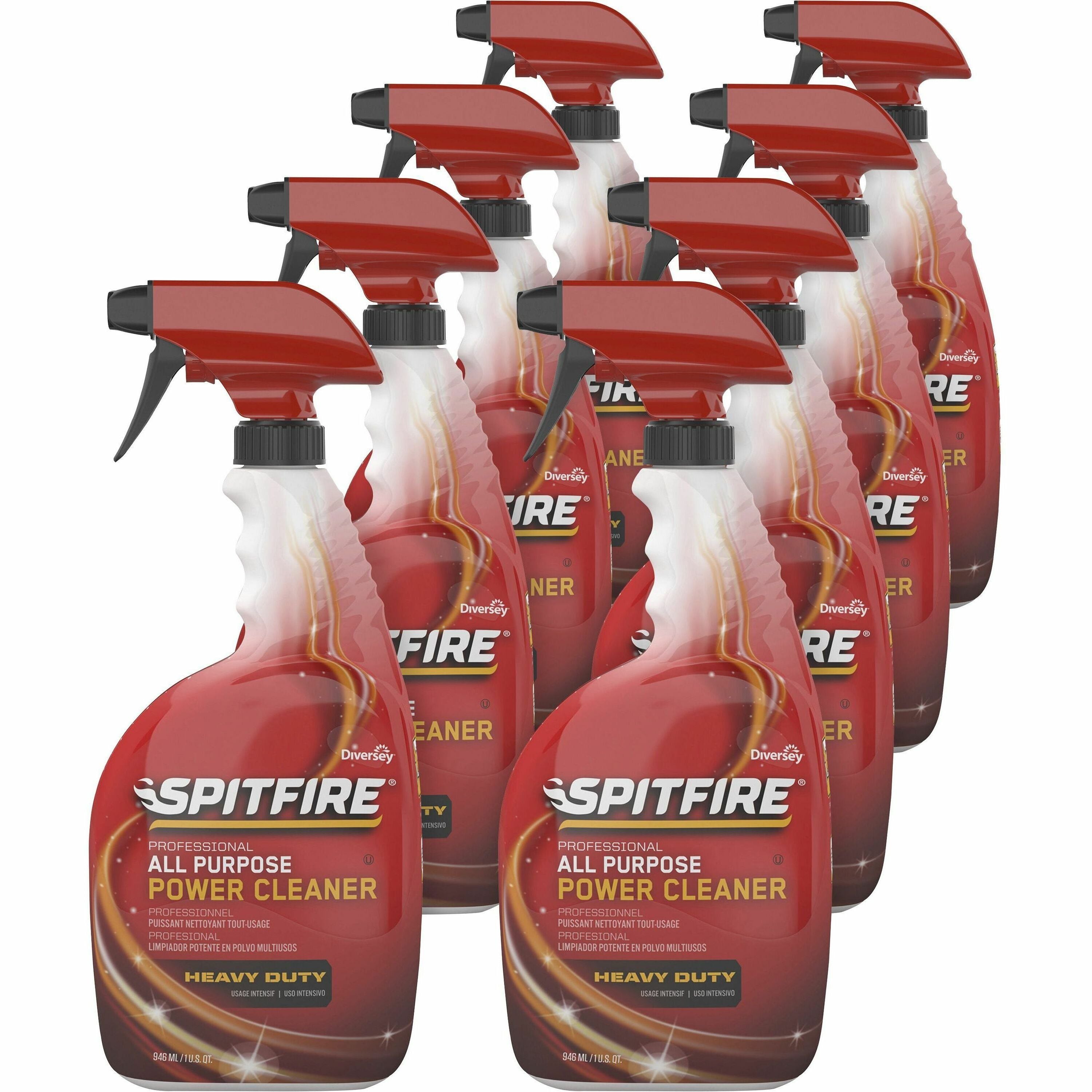 diversey-spitfire-power-cleaner-ready-to-use-32-fl-oz-1-quart-fresh-scentspray-bottle-8-carton-heavy-duty-red_dvocbd540014 - 1