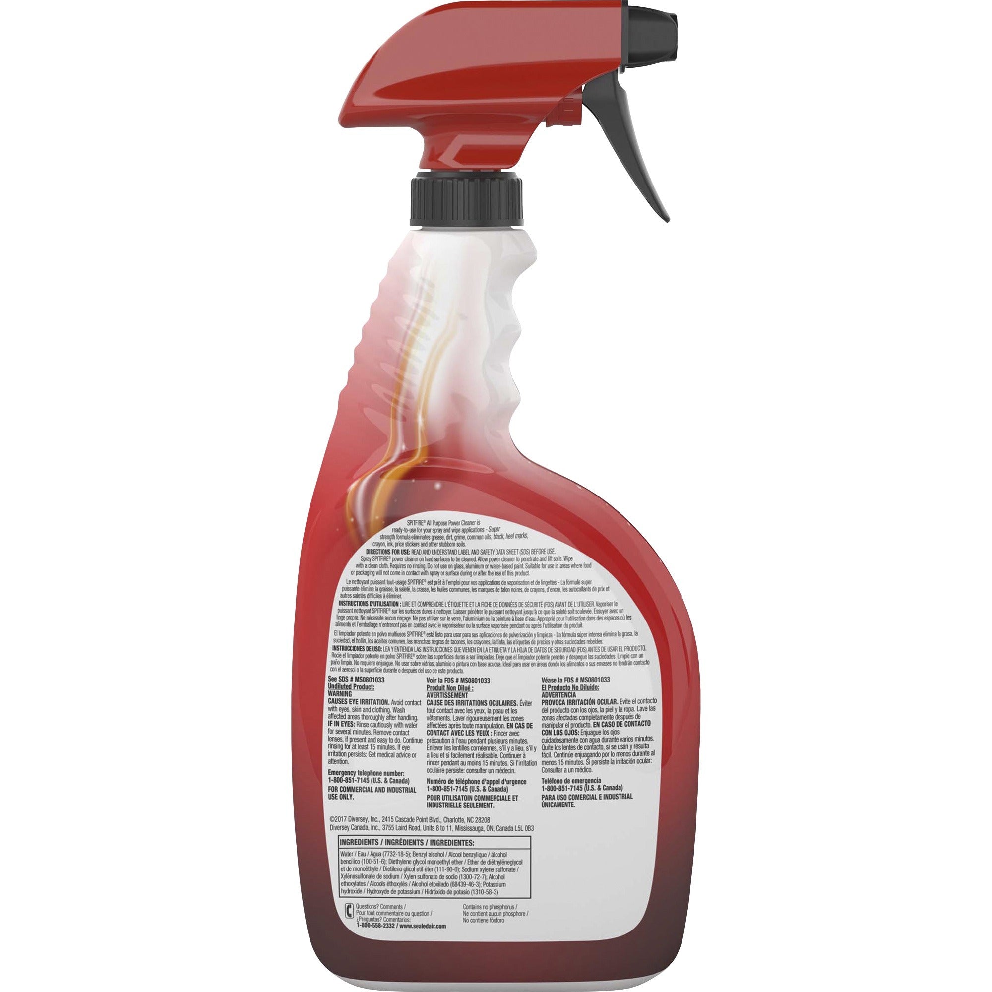 diversey-spitfire-power-cleaner-ready-to-use-32-fl-oz-1-quart-fresh-scentspray-bottle-8-carton-heavy-duty-red_dvocbd540014 - 3