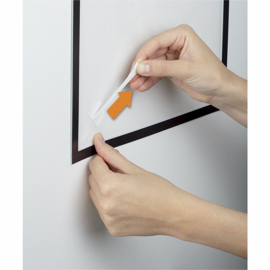 DURABLE DuraFrame Wallpaper - 8.50" x 11" Frame Size - Wall Mountable - Horizontal, Vertical - Sturdy, Anti-glare - 1 Each - Black