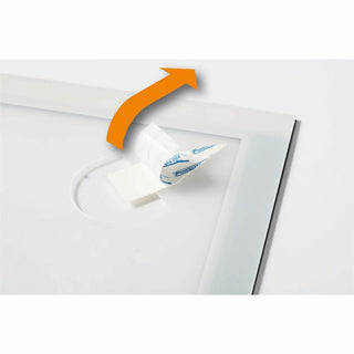 DURABLE DuraFrame Wallpaper - 8.50" x 11" Frame Size - Wall Mountable - Horizontal, Vertical - Sturdy, Anti-glare - 1 Each - White
