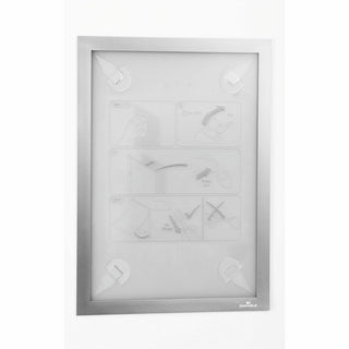 DURABLE DuraFrame Wallpaper - 8.50" x 11" Frame Size - Wall Mountable - Horizontal, Vertical - Sturdy, Anti-glare - 1 Each - White