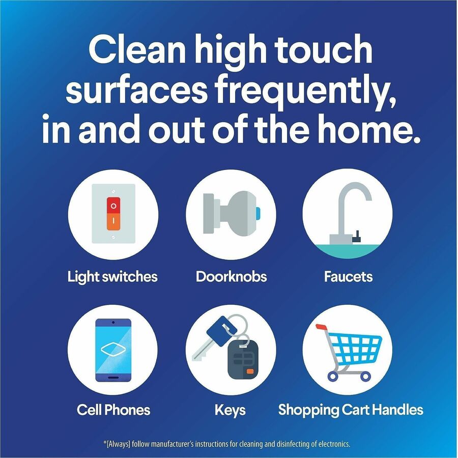 Clorox Scentiva Wipes, Bleach Free Cleaning Wipes - Ready-To-Use - Pacific Breeze & Coconut Scent - 75 / Canister - 1 Each - Bleach-free, Disinfectant, Deodorize - White