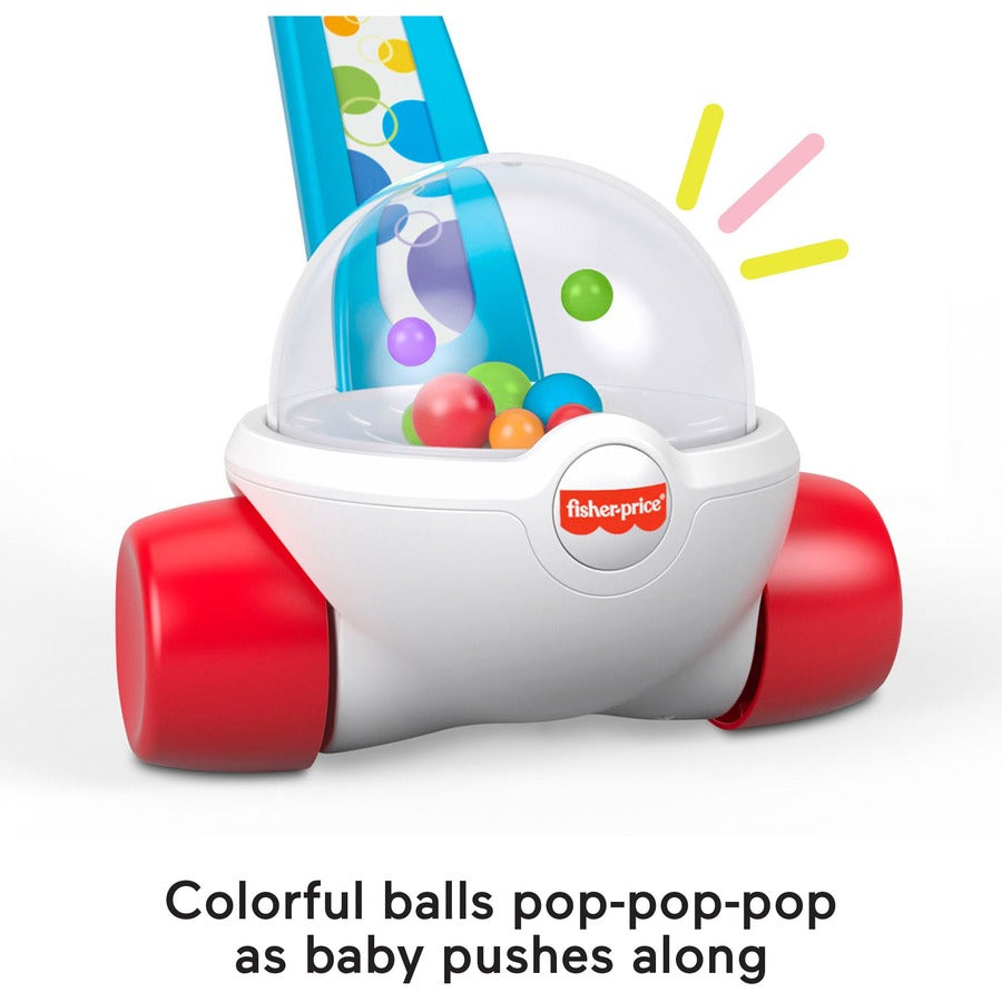 Fisher-Price Classic Corn Popper - Skill Learning: Gross Motor, Sensory, Color, Sound, Senses - 1-3 Year - Blue
