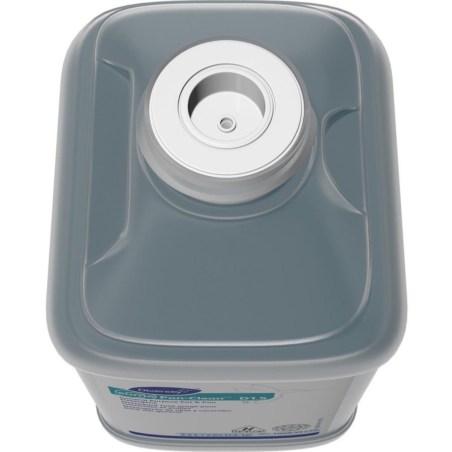 Diversey Suma Pan-Clean D1.5 - Concentrate - 84.5 fl oz (2.6 quart) - Floral ScentBottle - 2 / Carton - Non-corrosive, Long Lasting - Blue