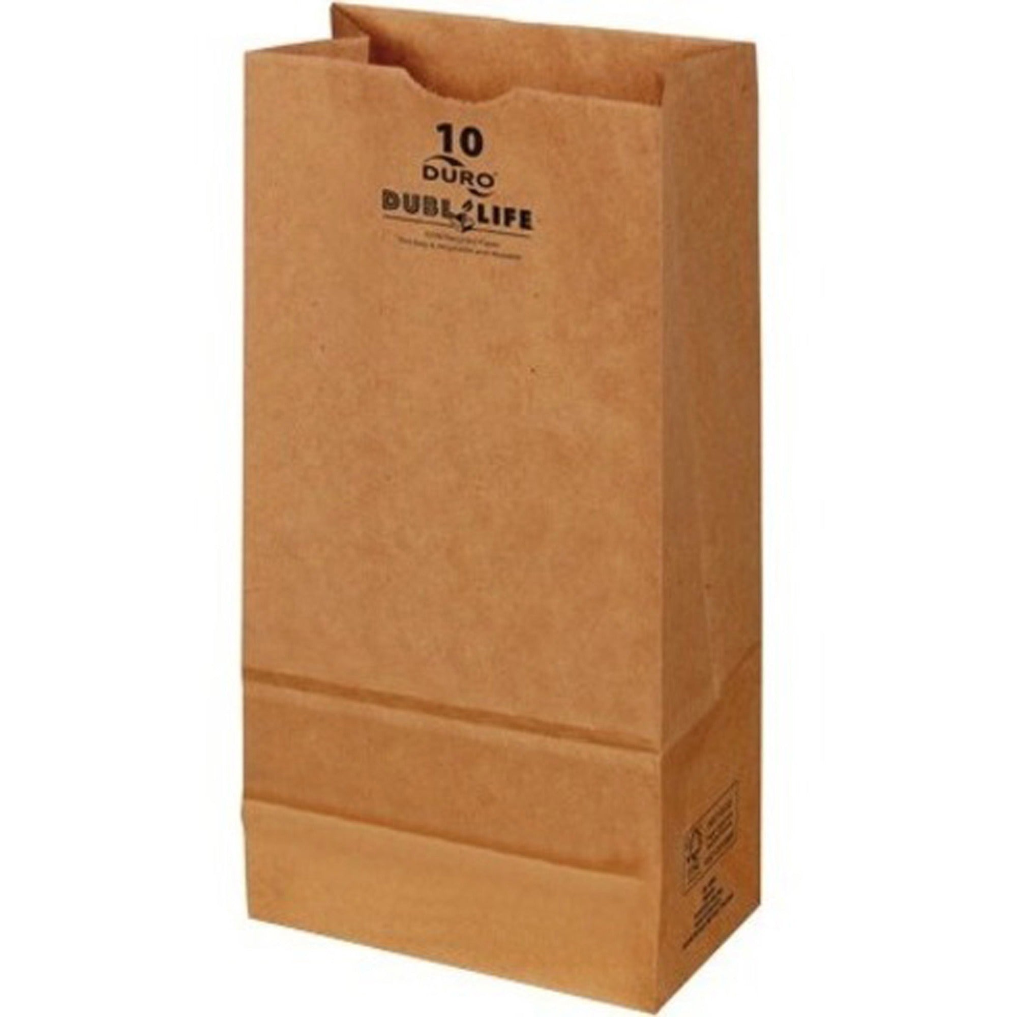 duro-dubl-life-sos-bags-450-width-x-706-length-brown-kraft-paper-1carton-500-per-carton-grocery-food-recycled_dob18412 - 1