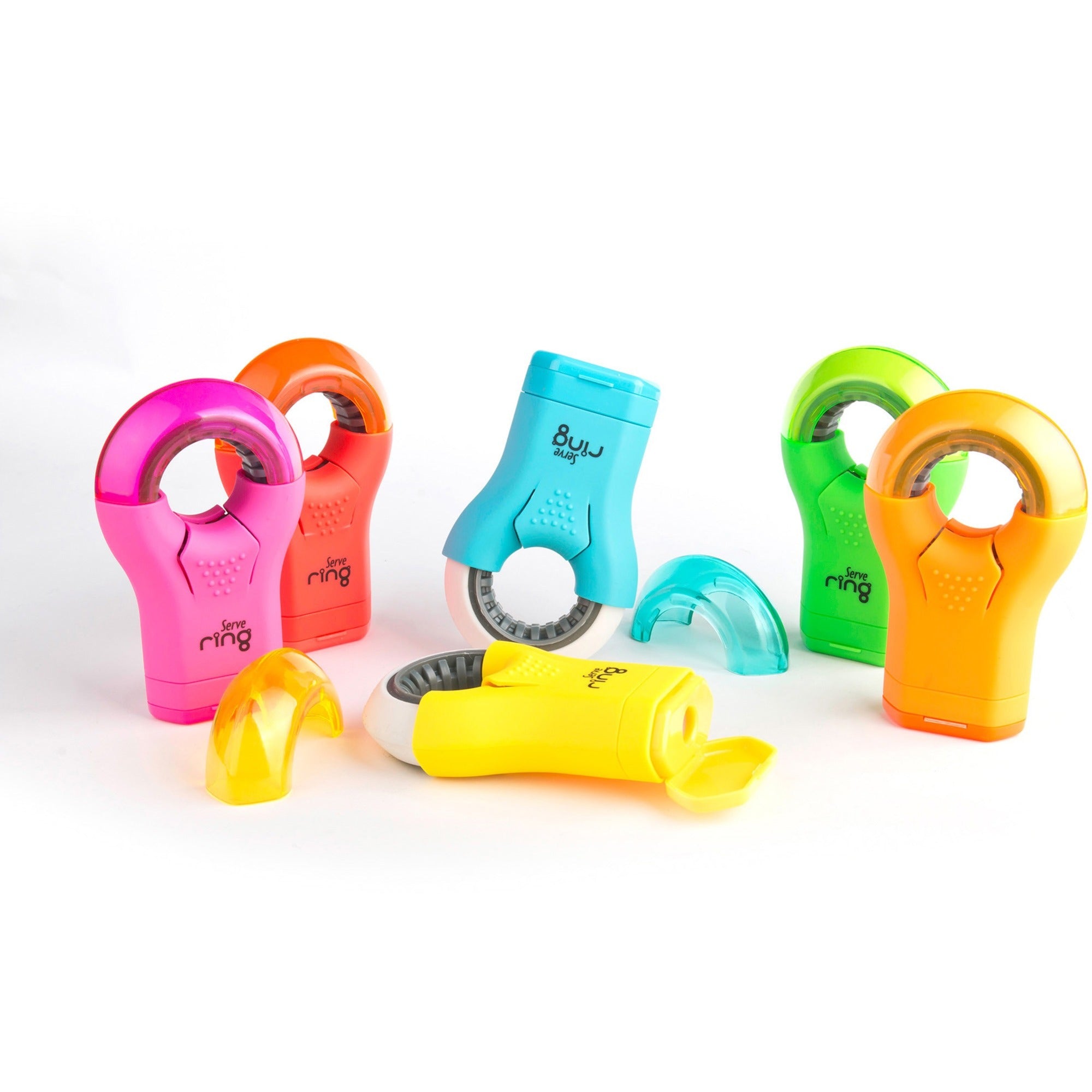 serve-ring-eraser-&-sharpener-plastic-multicolor-1-each_srvring8ktkr - 1
