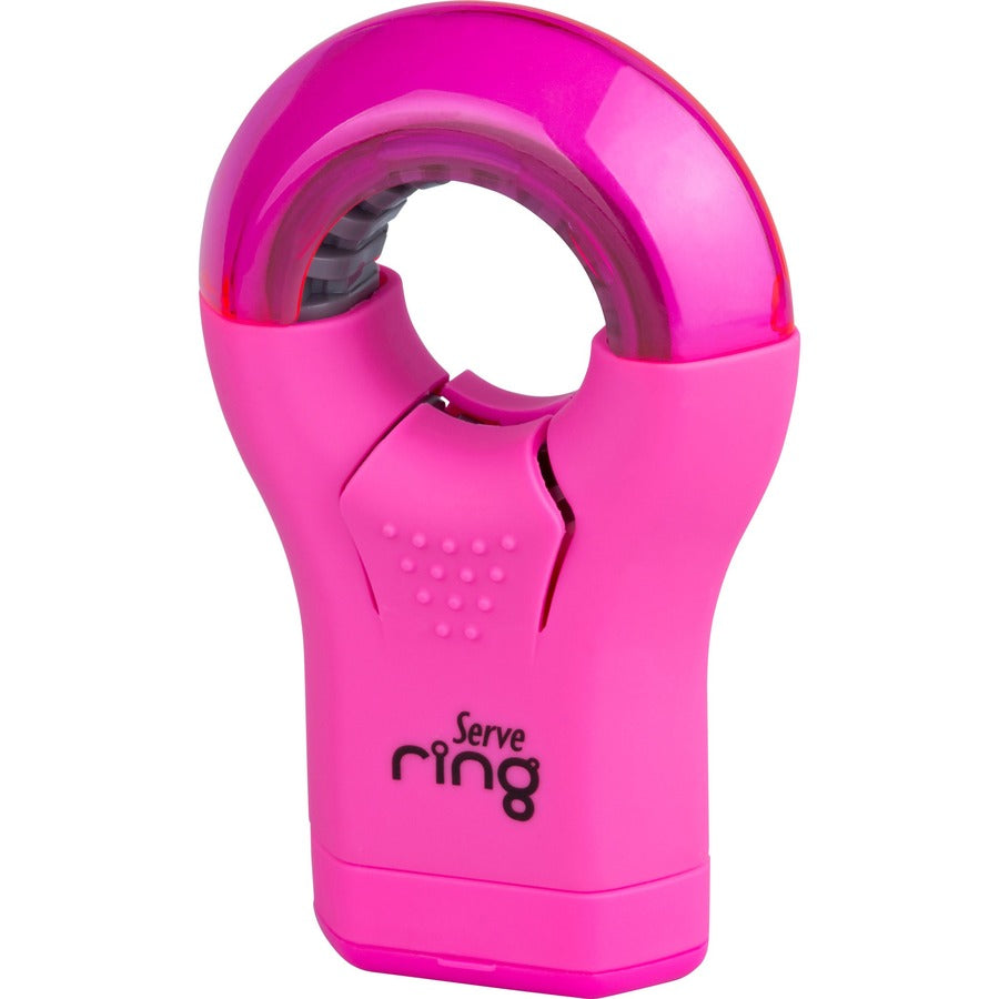 Serve Ring Eraser & Sharpener - Plastic - Multicolor - 1 Each