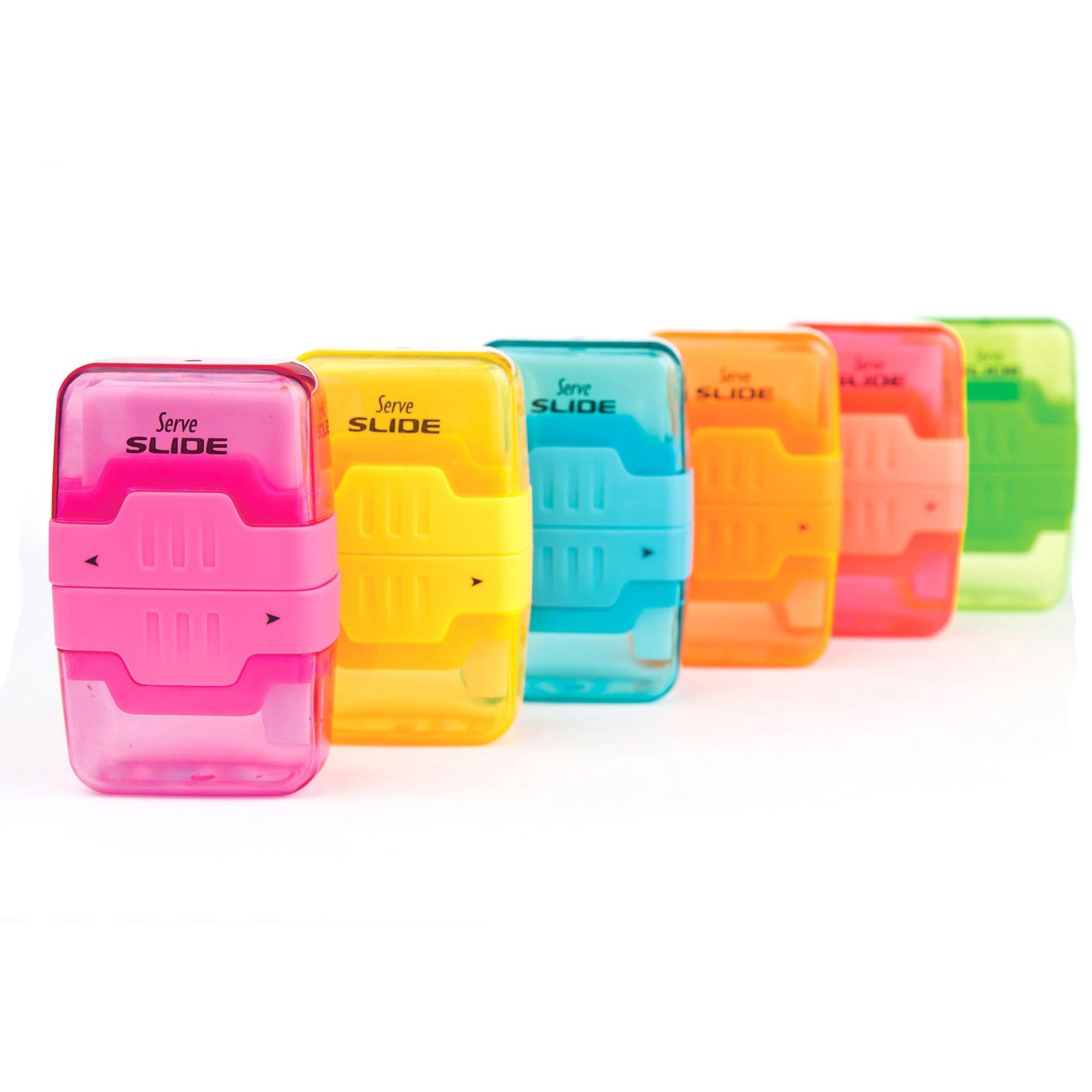 serve-slide-eraser-&-sharpener-plastic-multicolor-1-each_srvslide9ktkr - 1