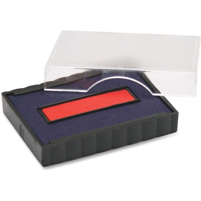 E4750 Printy Replacement Pad for Trodat Self-Inking Stamps, 1" x 1.63", Blue/Red
