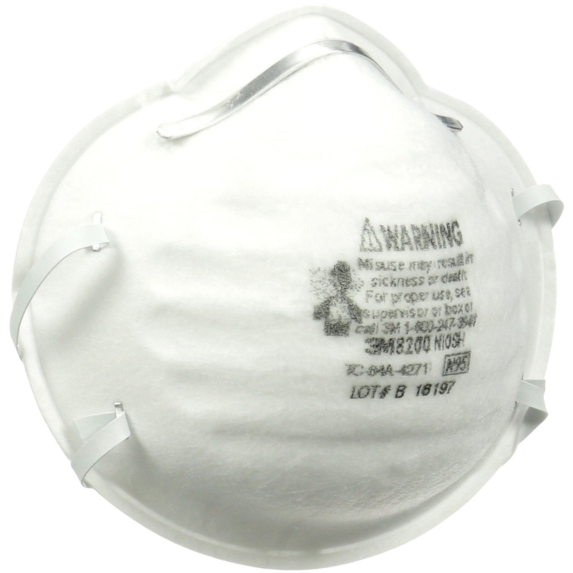 3m-n95-particle-respirator-8200-masks-2-packs-airborne-particle-mold-dust-granular-pesticide-allergen-protection-white-disposable-lightweight-stretchable-adjustable-nose-clip-12-carton_mmm8200h2c - 3