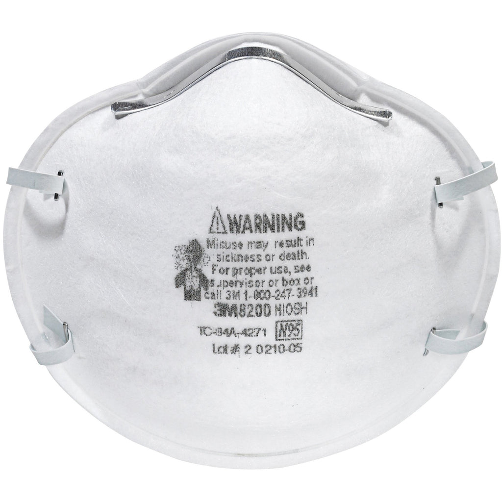3m-n95-particle-respirator-8200-masks-2-packs-airborne-particle-mold-dust-granular-pesticide-allergen-protection-white-disposable-lightweight-stretchable-adjustable-nose-clip-12-carton_mmm8200h2c - 1