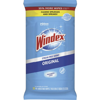 windex-glass-&-surface-wipes-ready-to-use-38-pack-12-carton-streak-free-unscented-chemical-free-white_sjn319251ct - 3