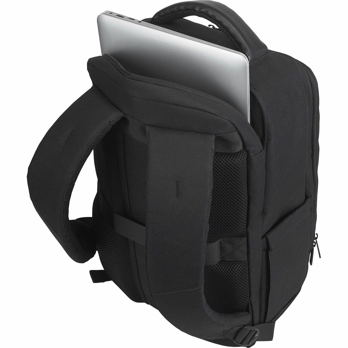 bugatti Carrying Case (Backpack) for 15.6" Notebook - Black - Damage Resistant - Polyester Body - Shoulder Strap, Handle - 16.8" Height x 11.8" Width x 7.3" Depth - 1 Each