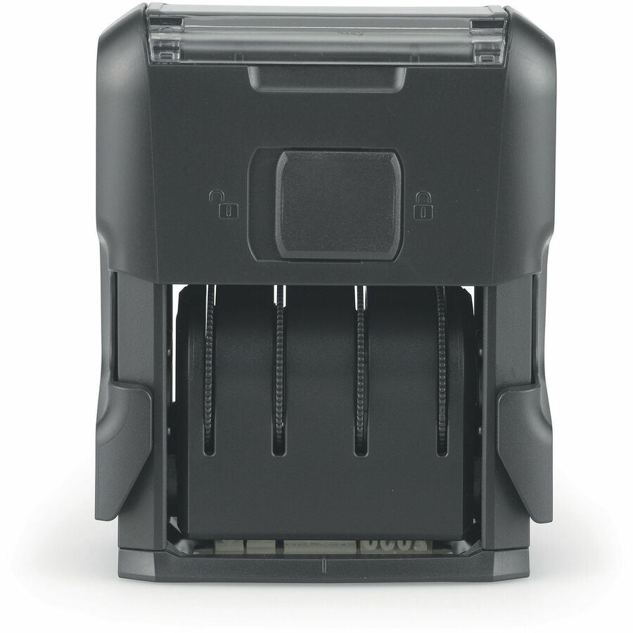 Printy Economy Date Stamp, Self-Inking, 1.63" x 0.38", Black
