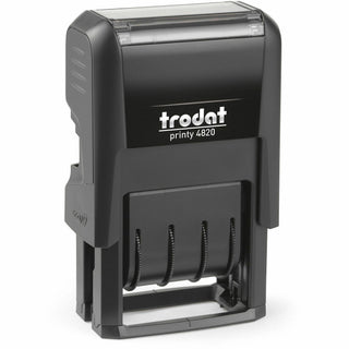 Printy Economy Date Stamp, Self-Inking, 1.63" x 0.38", Black