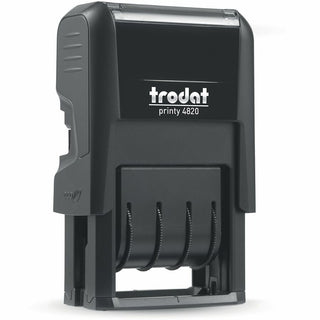 Printy Economy Date Stamp, Self-Inking, 1.63" x 0.38", Black