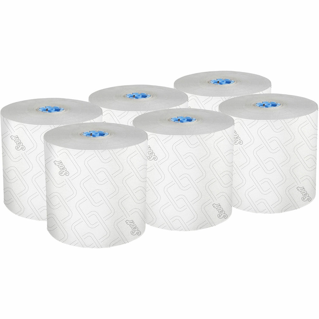 Scott Pro High-Capacity Hard Roll Towels with Elevated Design & Absorbency Pockets - 7.50" x 700 ft - 1.75" Core - White - Paper - Quick Drying, Absorbent, Hygienic - For Hand, Washroom, Breakroom, Restroom, Guest, Employee - 6 / Carton