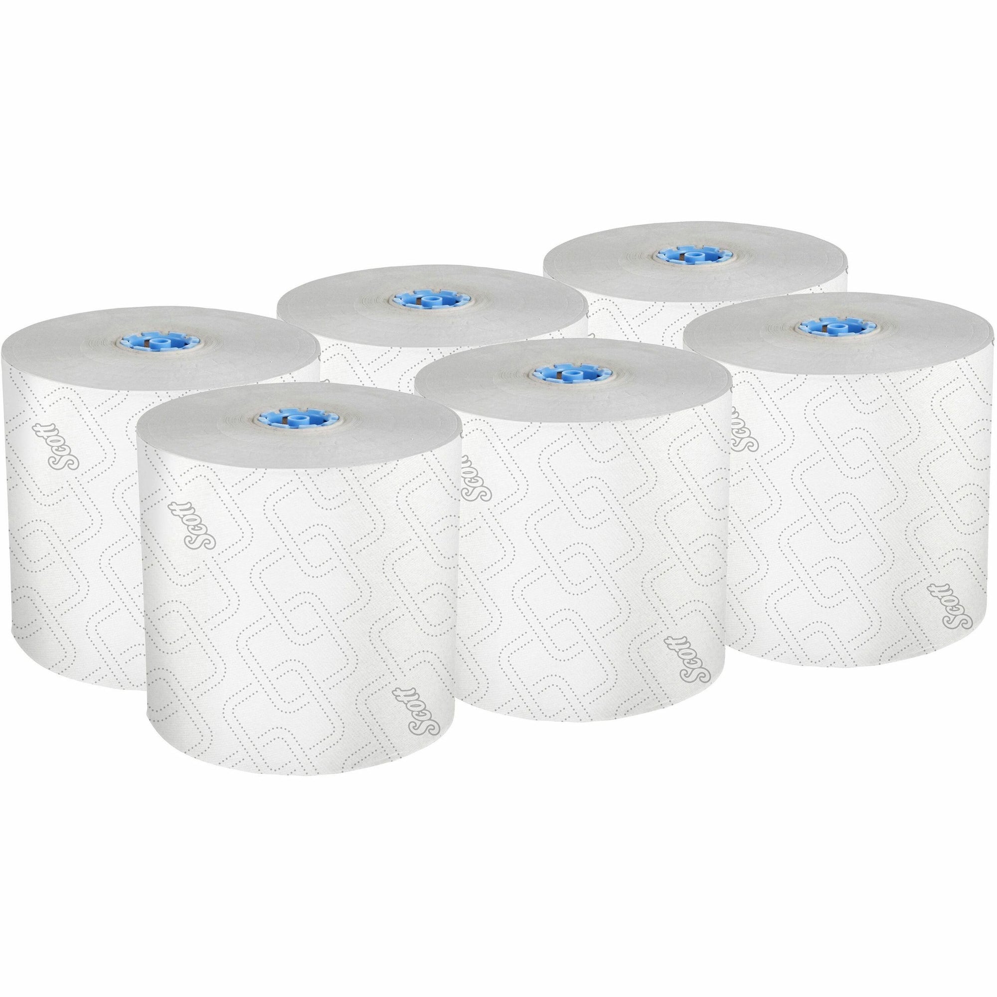 Scott Pro High-Capacity Hard Roll Towels with Elevated Design & Absorbency Pockets - 7.50" x 700 ft - 1.75" Core - White - Paper - Quick Drying, Absorbent, Hygienic - For Hand, Washroom, Breakroom, Restroom, Guest, Employee - 6 / Carton