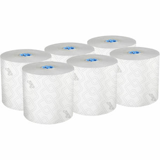 Scott Pro High-Capacity Hard Roll Towels with Elevated Design & Absorbency Pockets - 7.50" x 700 ft - 1.75" Core - White - Paper - Quick Drying, Absorbent, Hygienic - For Hand, Washroom, Breakroom, Restroom, Guest, Employee - 6 / Carton