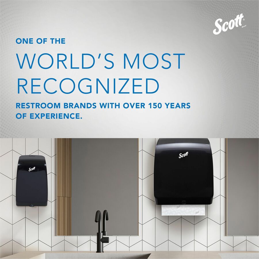 Scott Pro High-Capacity Hard Roll Towels with Elevated Design & Absorbency Pockets - 7.50" x 700 ft - 1.75" Core - White - Paper - Quick Drying, Absorbent, Hygienic - For Hand, Washroom, Breakroom, Restroom, Guest, Employee - 6 / Carton