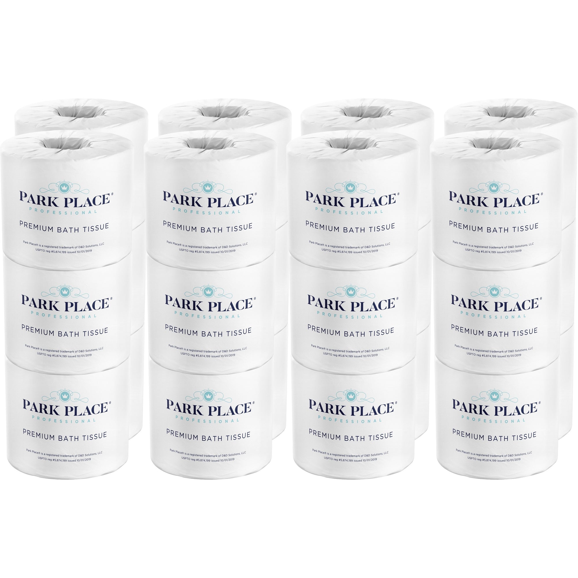 Park Place Double-ply Premium Bath Tissue Rolls - 2 Ply - 420 Sheets/Roll - White - Embossed - For Bathroom - 24 Rolls Per Carton - 24 / Carton