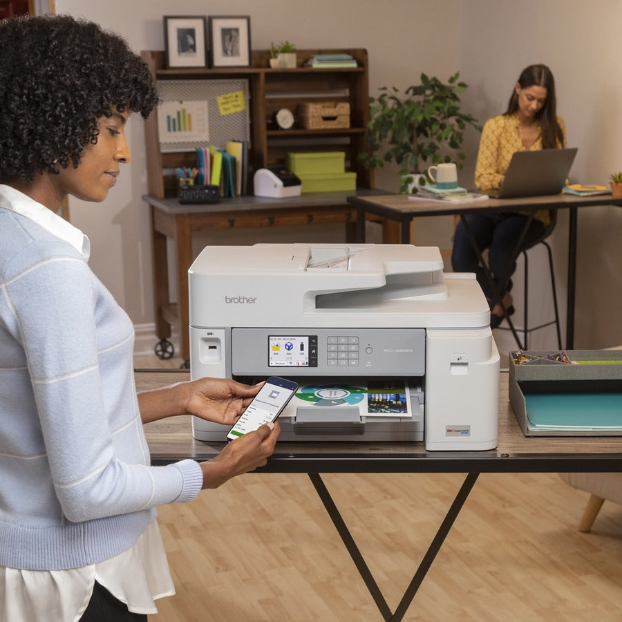 MFC-J5855DW INKvestment Tank All-in-One Color Inkjet Printer, Copy/Fax/Print/Scan
