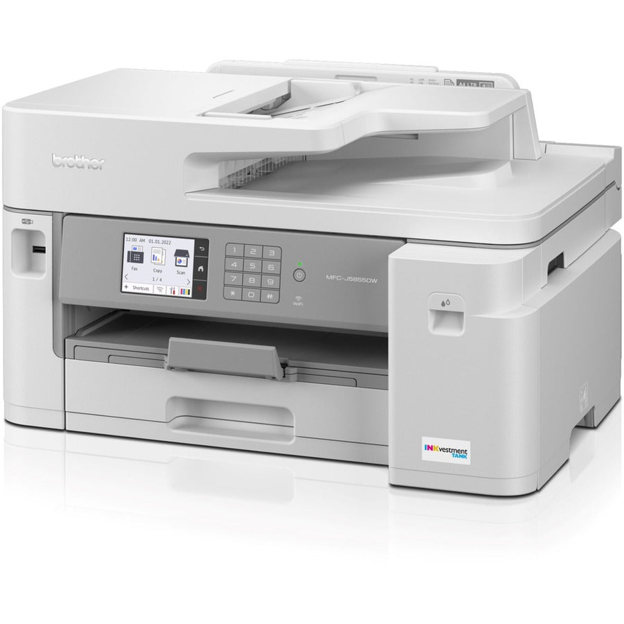 MFC-J5855DW INKvestment Tank All-in-One Color Inkjet Printer, Copy/Fax/Print/Scan