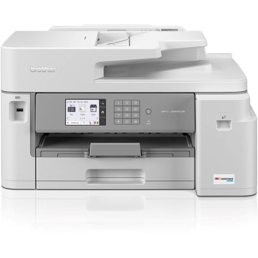 MFC-J5855DW INKvestment Tank All-in-One Color Inkjet Printer, Copy/Fax/Print/Scan