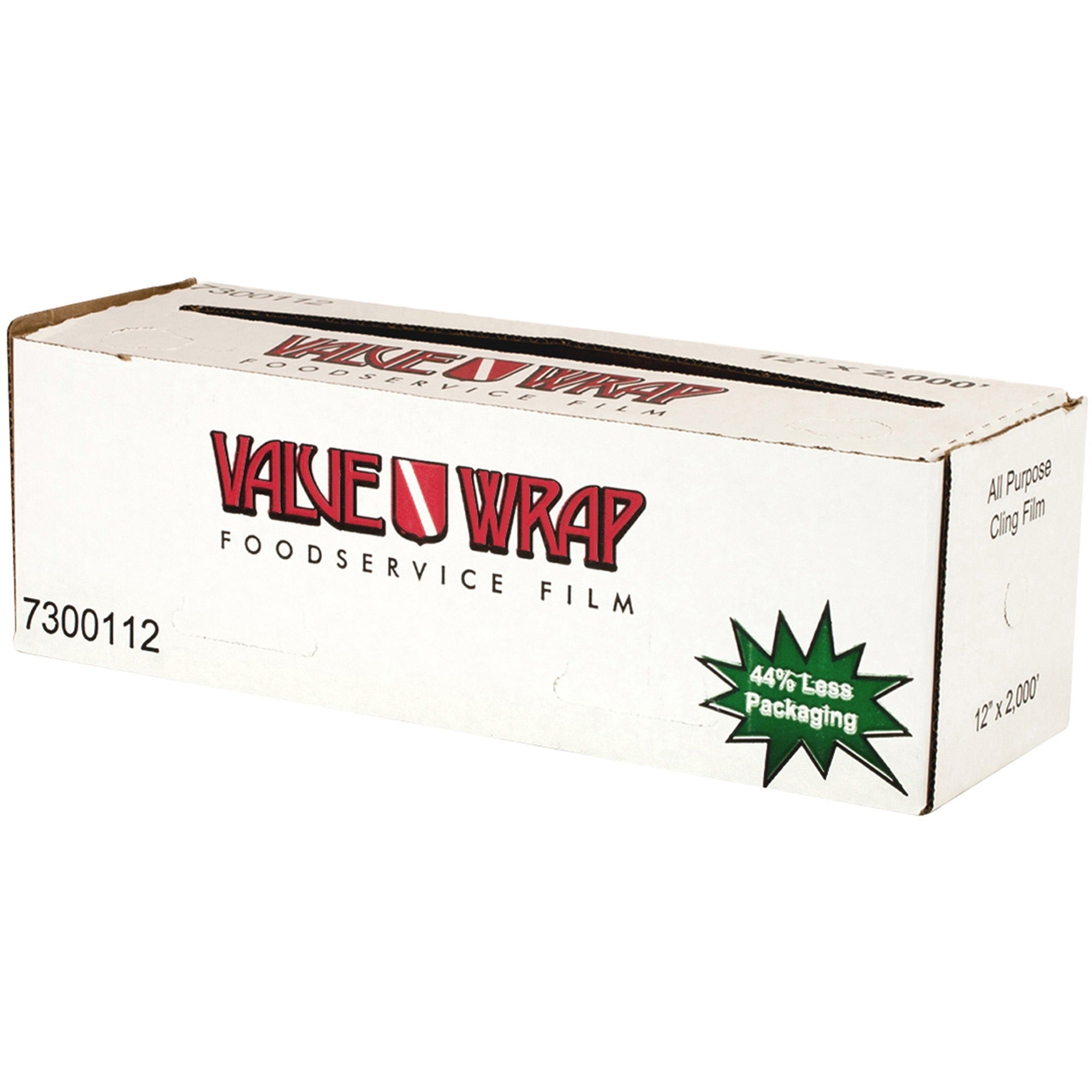 SEPG Purity Wrap Roll Cling Film - 12" Width x 2000 ft Length - Durable, Moisture Resistant, Grease Resistant, Spill Resistant - Polyvinyl Chloride (PVC) - Clear - 1 / Carton