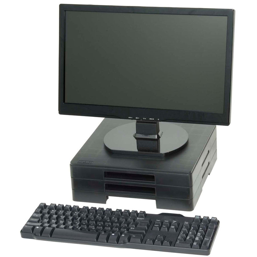 data-accessories-company-mp-106-ergo-monitor-riser-block-77-lb-load-capacity-13-height-x-12-width-x-12-depth-black-taa-compliant_dta02151 - 2