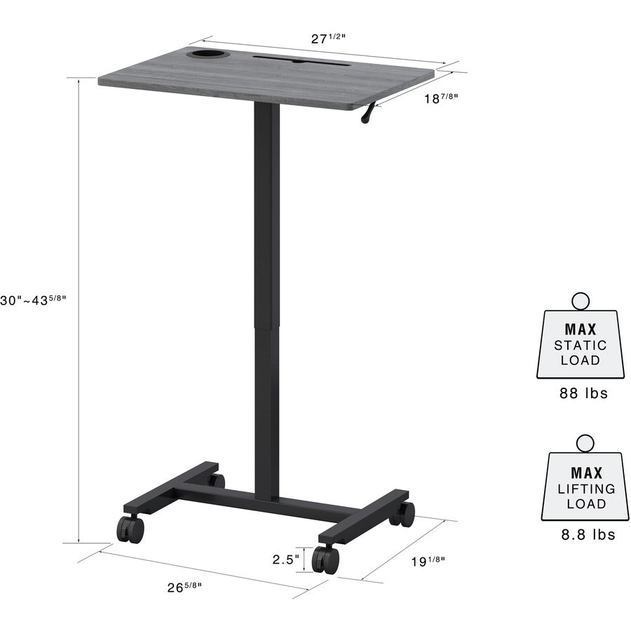 lorell-height-adjustable-mobile-desk-for-table-topweathered-charcoal-laminate-top-powder-coated-base-adjustable-height-30-to-4363-adjustment-43-height-x-2663-width-x-1913-depth-assembly-required-1-each_llr84837 - 8